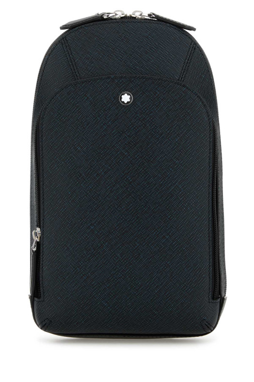 Melange blue leather crossbody bag MONTBLANC (220356) Melange blue leather crossbody bag MONTBLANC (220356)