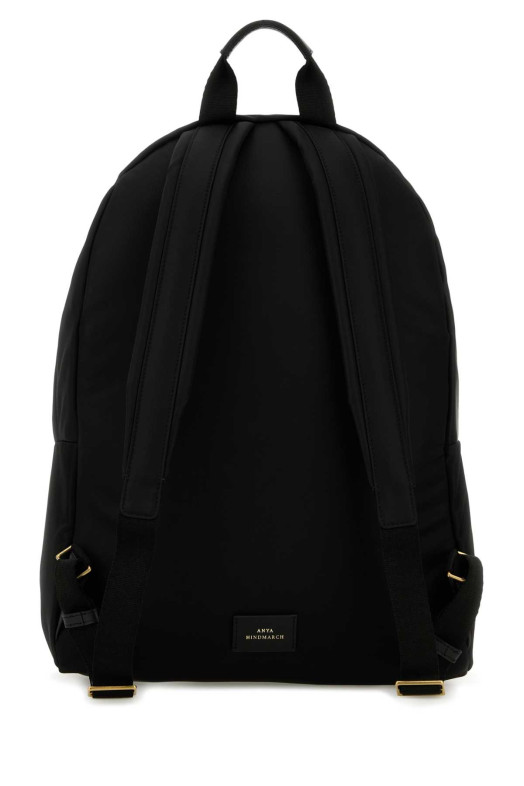 Black nylon backpack Black ANYA HINDMARCH (5050925193528) Black nylon backpack Black ANYA HINDMARCH (5050925193528)