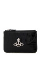 Black leather coin purse VIVIENNE WESTWOOD (5402000DWL0098)