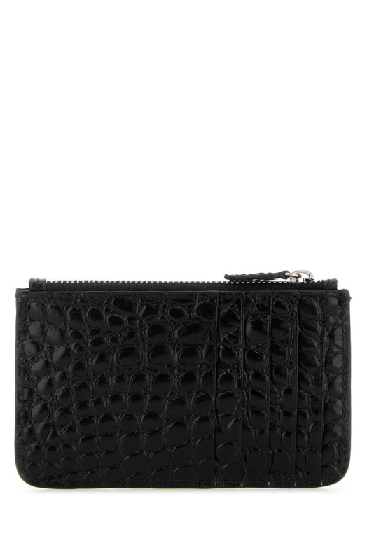 Black leather coin purse VIVIENNE WESTWOOD (5402000DWL0098)