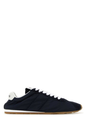 Navy blue fabric and suede sneakers Blue MIU MIU (5E114EFD005D7C) Navy blue fabric and suede sneakers Blue MIU MIU (5E114EFD005D7C)
