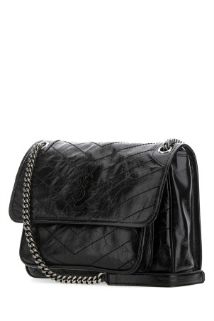 Black leather medium Niki shoulder bag Black SAINT LAURENT (6331580EN04)
