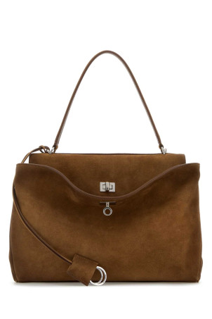 Brown suede medium Rodeo handbag BALENCIAGA (7897722AB4G)