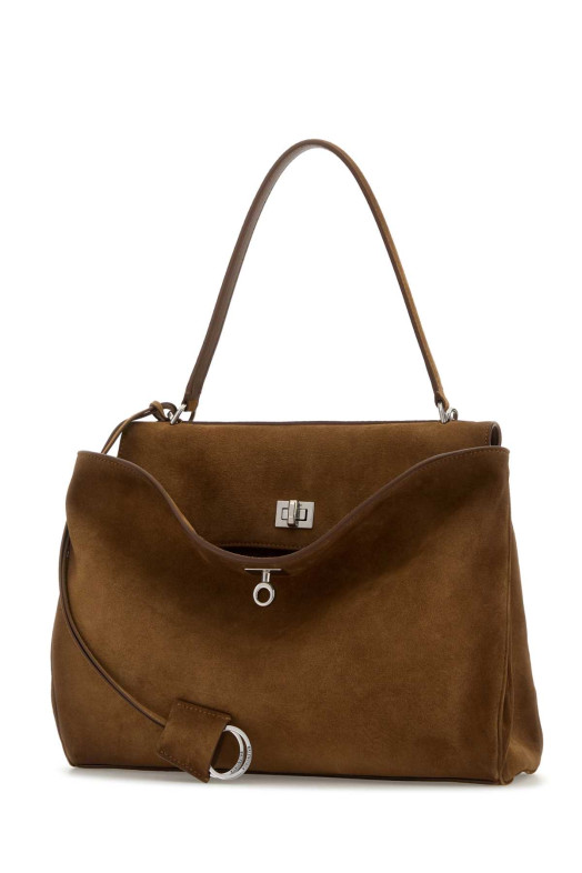 Brown suede medium Rodeo handbag BALENCIAGA (7897722AB4G)