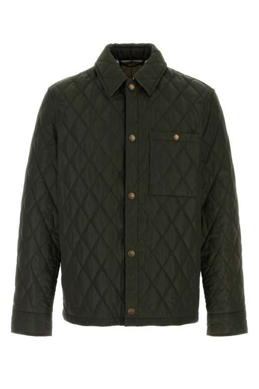 Olive green nylon jacket BURBERRY (8100843) Olive green nylon jacket BURBERRY (8100843)