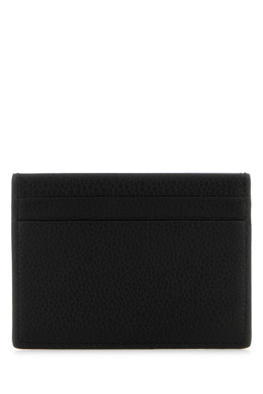 Black leather card holder Black BURBERRY (8115358)