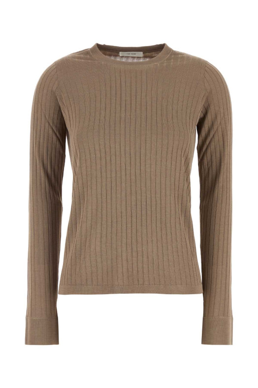 Cappuccino viscose blend Keya top THE ROW (8970Y913)