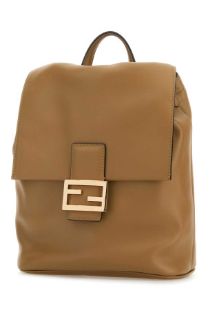Camel leather backpack FENDI (8BZ057AYJ1)