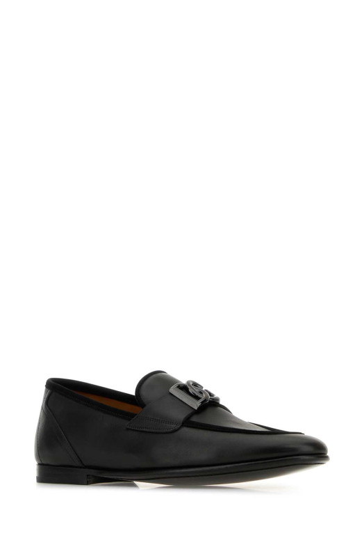 Black leather Erice loafers Black DOLCE & GABBANA (A50462A6O70) Black leather Erice loafers Black DOLCE & GABBANA (A50462A6O70)
