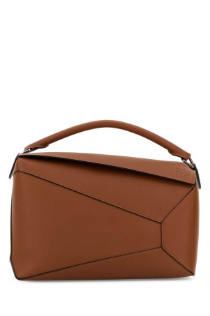 Brown leather large Puzzle Edge handbag Beige LOEWE (B510P00X04) Brown leather large Puzzle Edge handbag Beige LOEWE (B510P00X04)