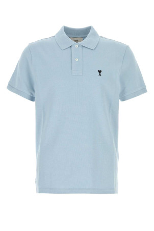 Light blue piquet polo shirt AMI (HPL411760) Light blue piquet polo shirt AMI (HPL411760)