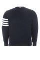 Navy blue cotton sweatshirt THOM BROWNE (MJT021H00535) Navy blue cotton sweatshirt THOM BROWNE (MJT021H00535)