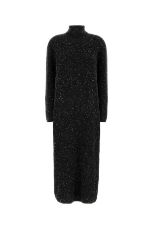 Melange charcoal cashmere Melani sweater dress THE ROW (10423Y632)