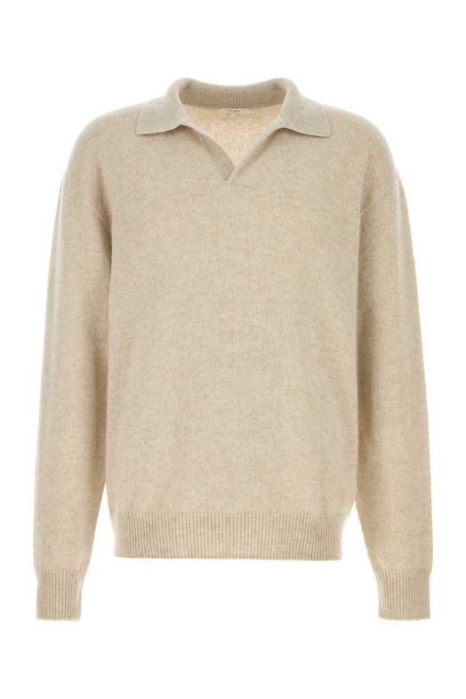 Sand cashmere Leach polo shirt THE ROW (1241Y120)