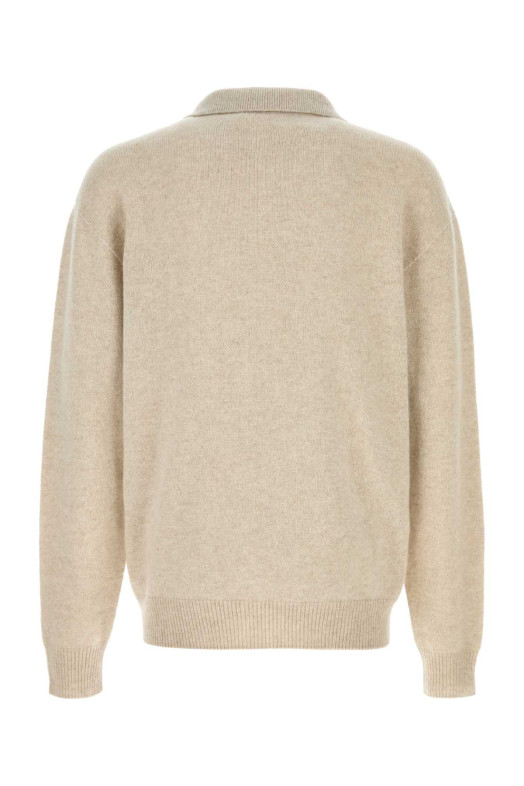 Sand cashmere Leach polo shirt THE ROW (1241Y120)