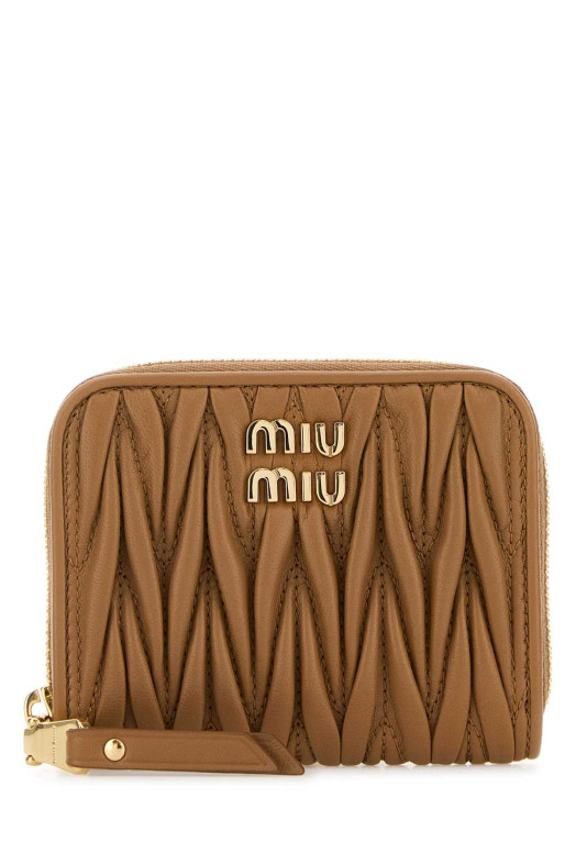Camel leather coin purse MIU MIU (5MM268AFPP)