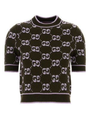 Embroidered wool sweater GUCCI (770059XKCNA)