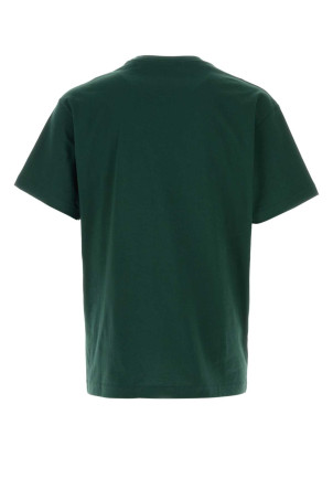 Bottle green cotton t-shirt GUCCI (796395XJHKE)