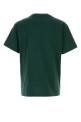 Bottle green cotton t-shirt GUCCI (796395XJHKE)
