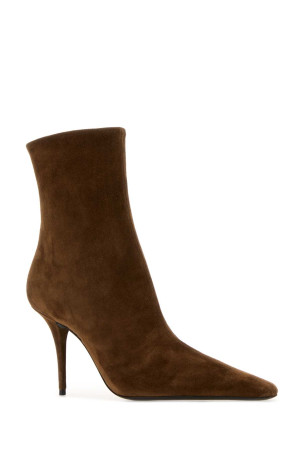Brown suede Ashley ankle boots SAINT LAURENT (80928427D00)