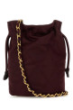 Burgundy canvas Horseshoe bucket bag BURBERRY (8118451)
