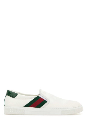 Білі полотняні сліпони Ace GUCCI (834216FAEN8)