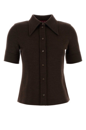 Шерстяная рубашка GUCCI (836442Z7AXV)