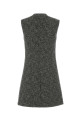 Мини-платье из смешанной шерсти серого цвета GUCCI (836891ZAT2D)