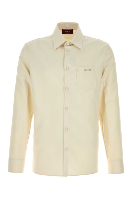 Ivory tech panama shirt GUCCI (841624ZAT43)