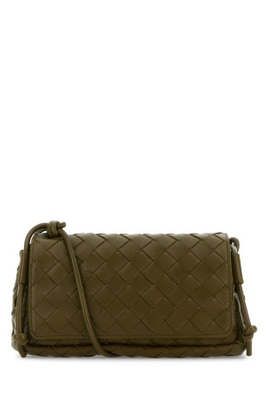 Сумка через плече Notturno з зеленої шкіри наппа BOTTEGA VENETA (843893VCPP0)