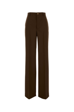 Brown panama palazzo pant GUCCI (845357ZAFKB)