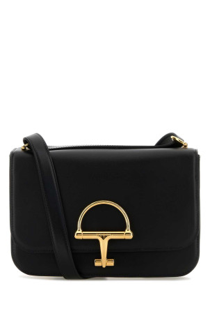 Black leather small Gucci Siena shoulder bag Black GUCCI (846705AAFKB)
