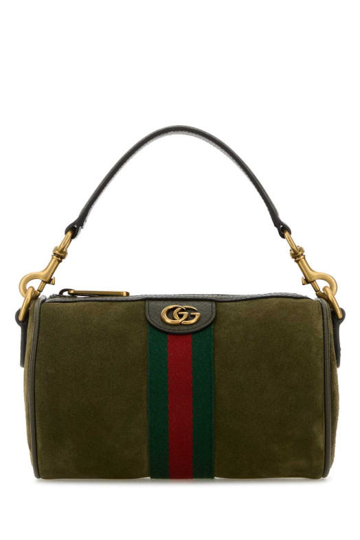 Olive green suede mini Ophidia handbag GUCCI (846869AAE1D)