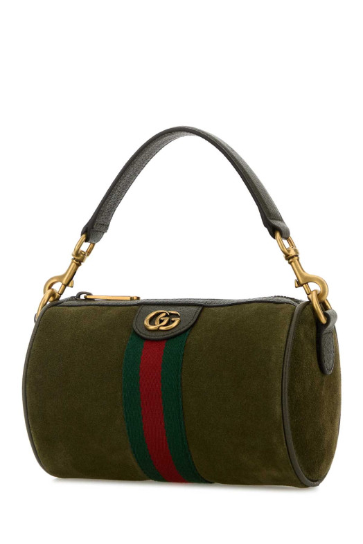 Olive green suede mini Ophidia handbag GUCCI (846869AAE1D)