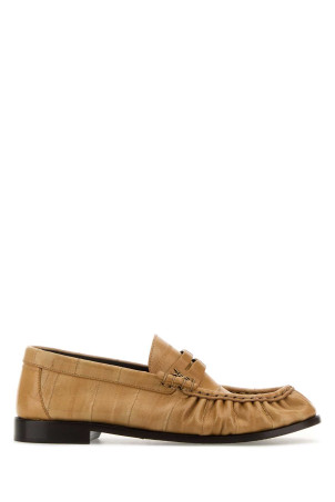 Beige leather loafers SAINT LAURENT (8479430WXAF)