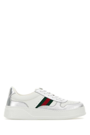 Two-tone leather sneakers GUCCI (848317AAFMN)