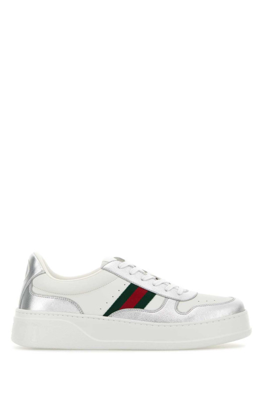Two-tone leather sneakers GUCCI (848317AAFMN)