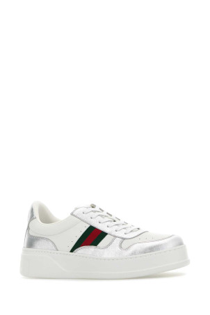 Two-tone leather sneakers GUCCI (848317AAFMN)