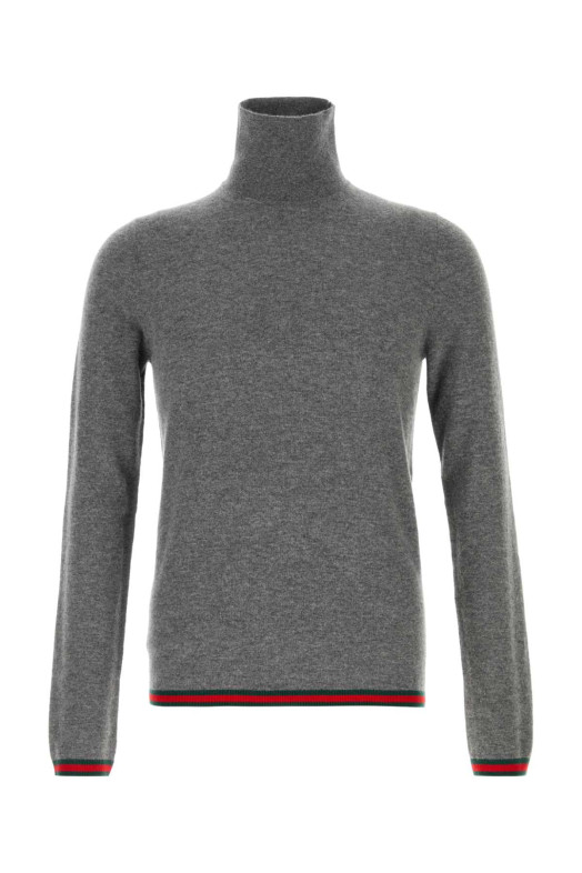 Grey cashmere sweater Black GUCCI (850166XKE04)