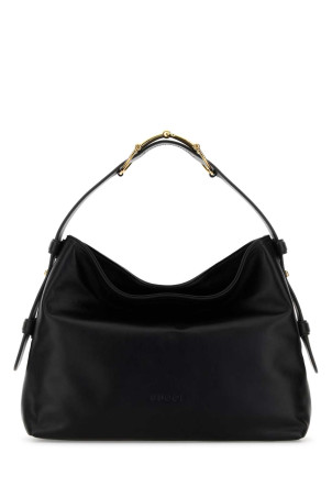 Черная кожаная сумка среднего размера Gucci Beatrix Черная GUCCI (850926AAFK4)