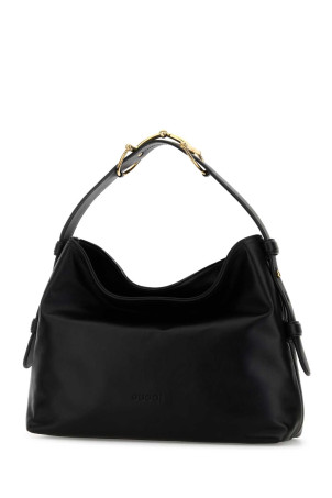 Черная кожаная сумка среднего размера Gucci Beatrix Черная GUCCI (850926AAFK4)