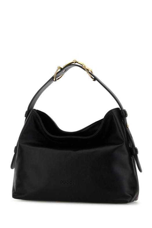 Черная кожаная сумка среднего размера Gucci Beatrix Черная GUCCI (850926AAFK4)