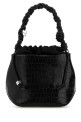Черная кожаная сумка из синтетической кожи GANNI (A6965)
