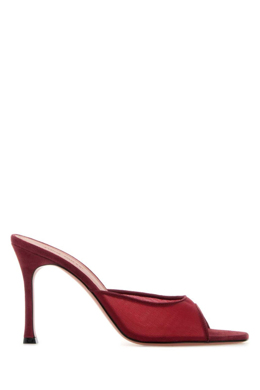 Red mesh Alexa mules AMINA MUADDI (ALEXAMESHSLIPPER95)