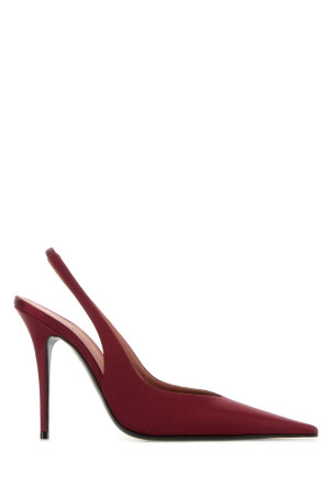 Red satin Anok pumps AMINA MUADDI (ANOKSLING105)