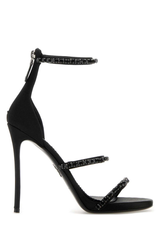 Black satin sandals DSQUARED (HSW027700103941)