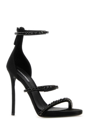 Black satin sandals DSQUARED (HSW027700103941)