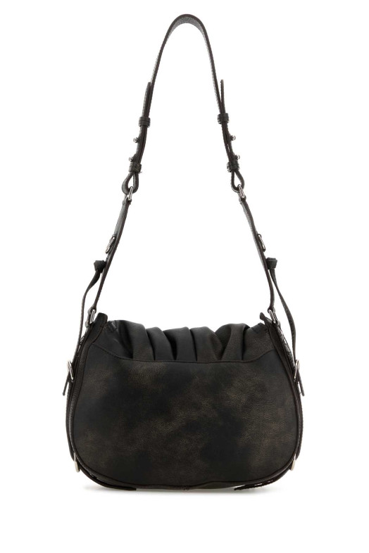 Темно-коричневая кожаная сумка через плечо Bolton ISABEL MARANT (PP0406FAC4C06M)