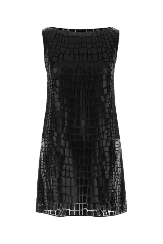 Black silk Uptown mini dress DSQUARED (S72CV0696S53639)
