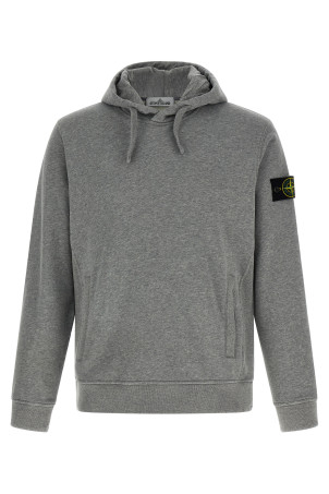 Logo badge hoodie Gray